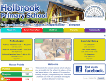 Tablet Screenshot of holbrookschool.co.uk